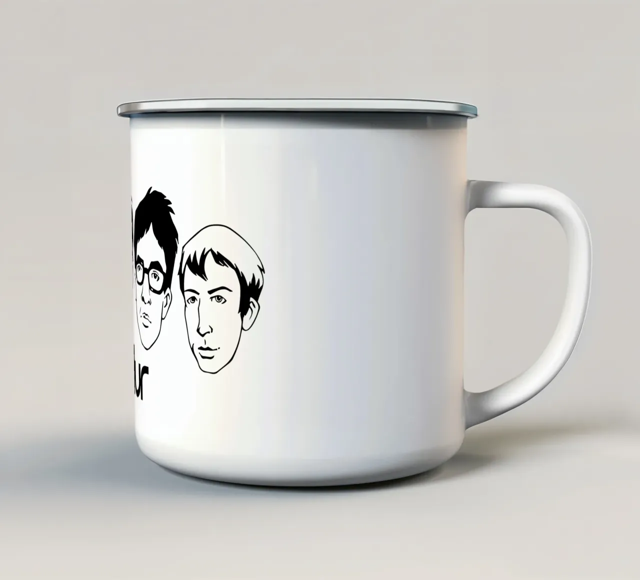 Blur Awsome taza de esmalte de FKochStudio