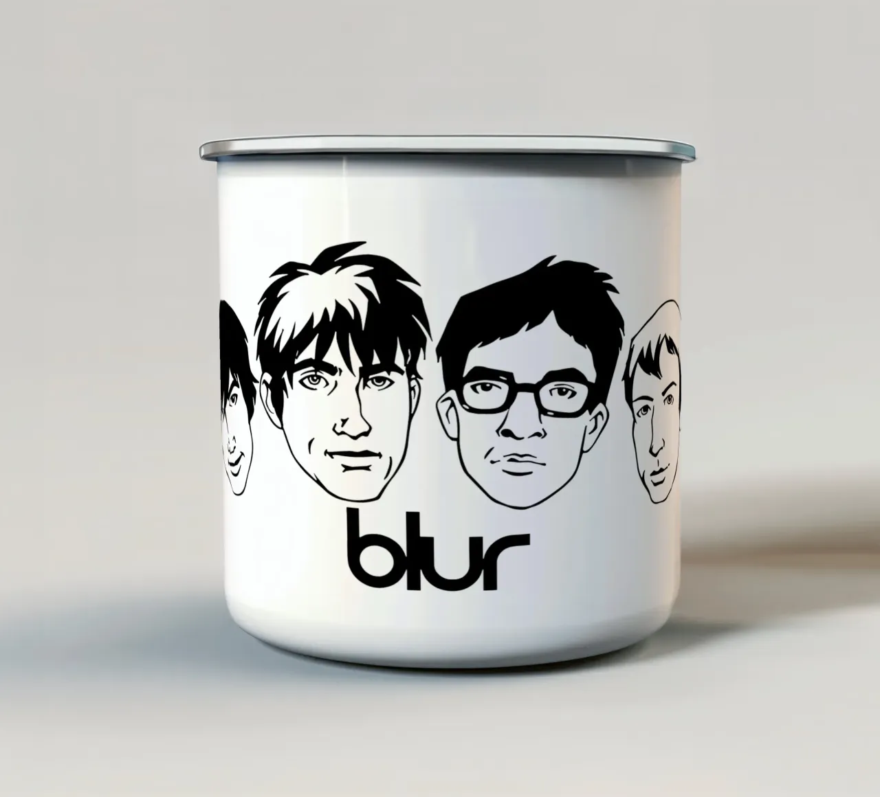 Blur Awsome taza de esmalte de FKochStudio