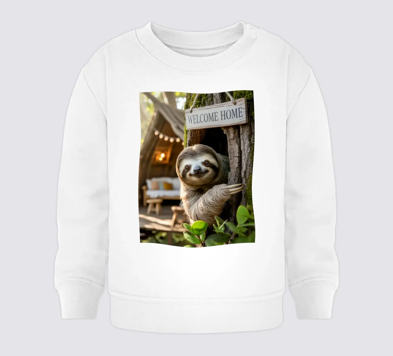 Benvenuto a casa Faultier felpa neonato da SlothStella