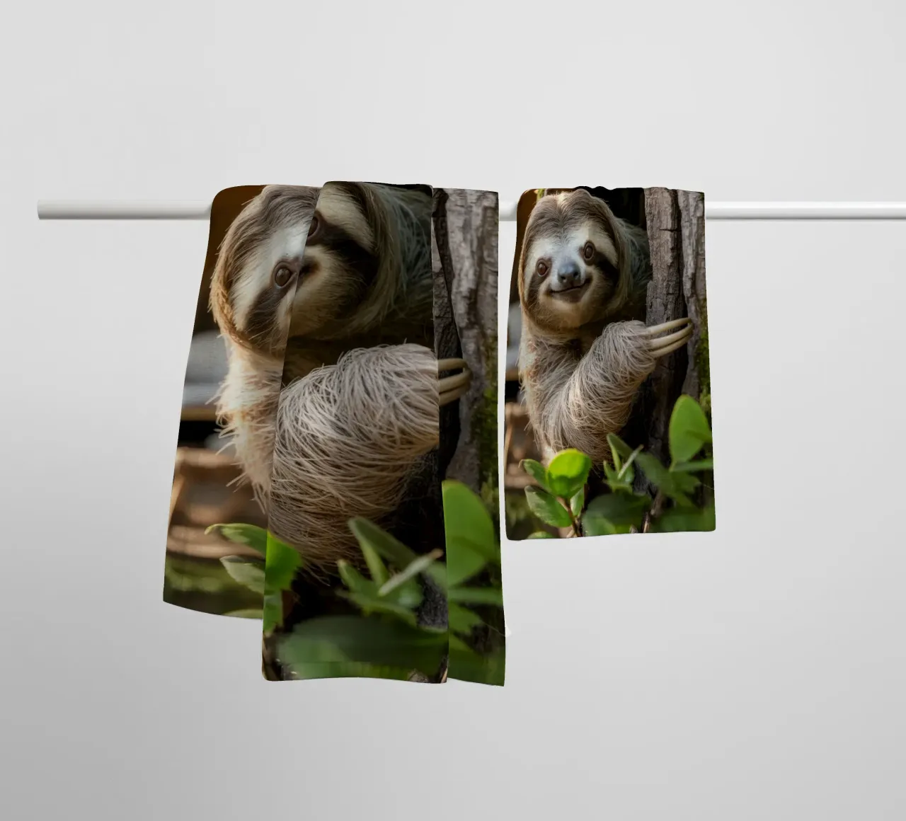 Benvenuto a casa Faultier asciugamano da bagno da SlothStella