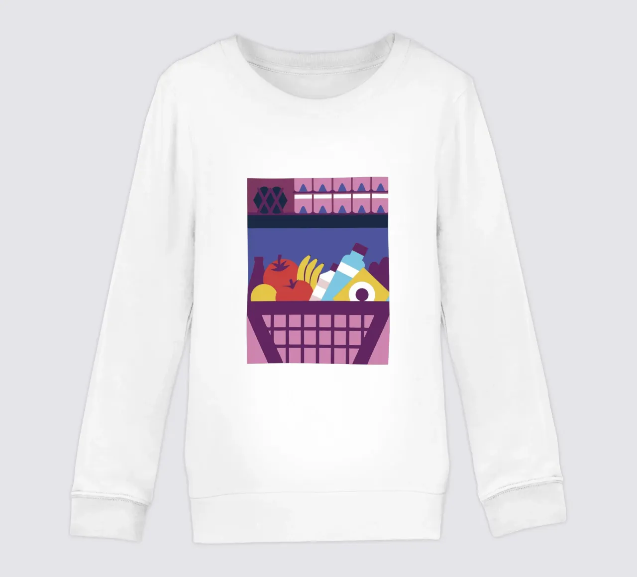 Shopping di frutta felpa bambino da LOOK DIFFERENT