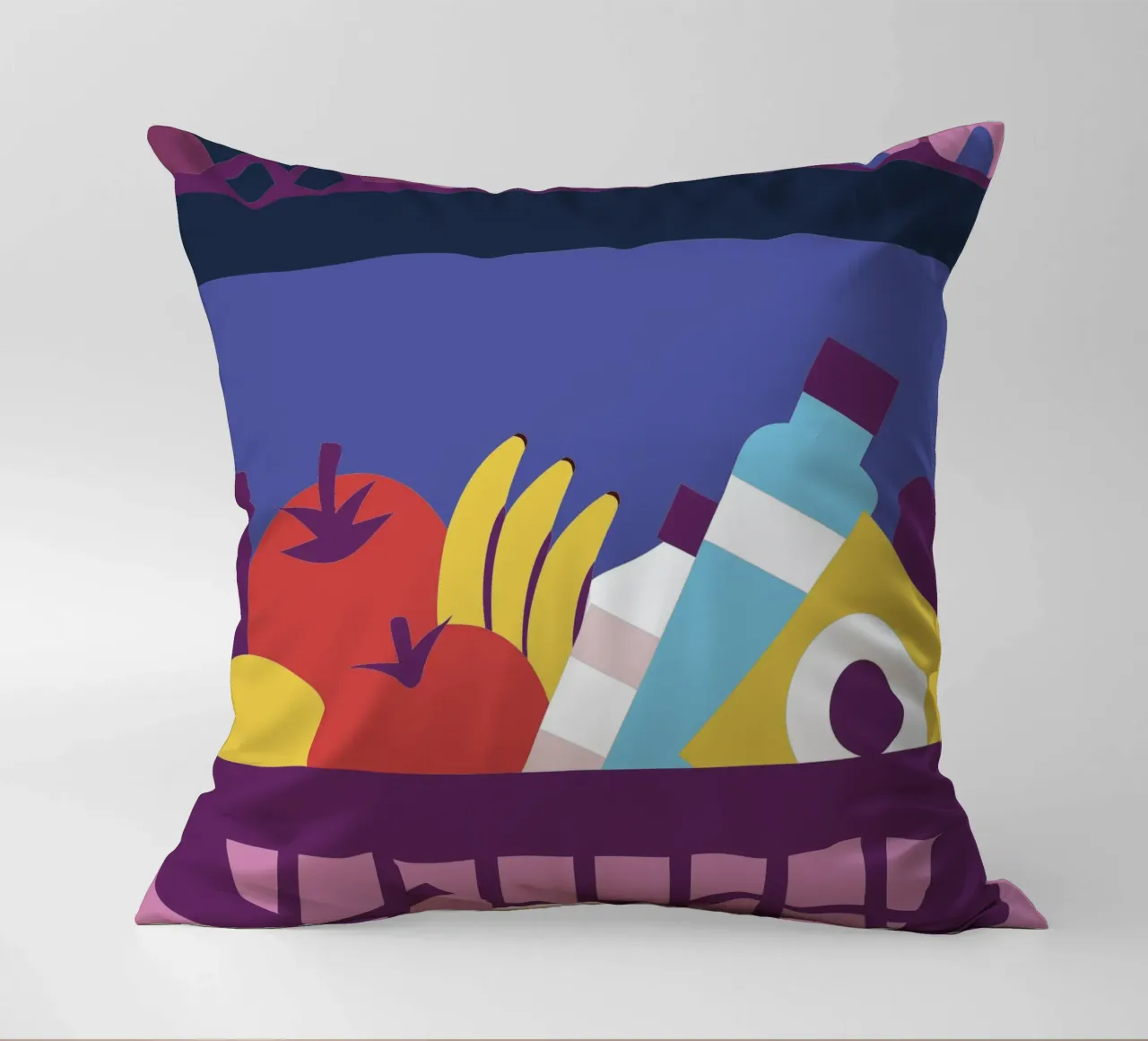 Shopping di frutta cuscino da LOOK DIFFERENT