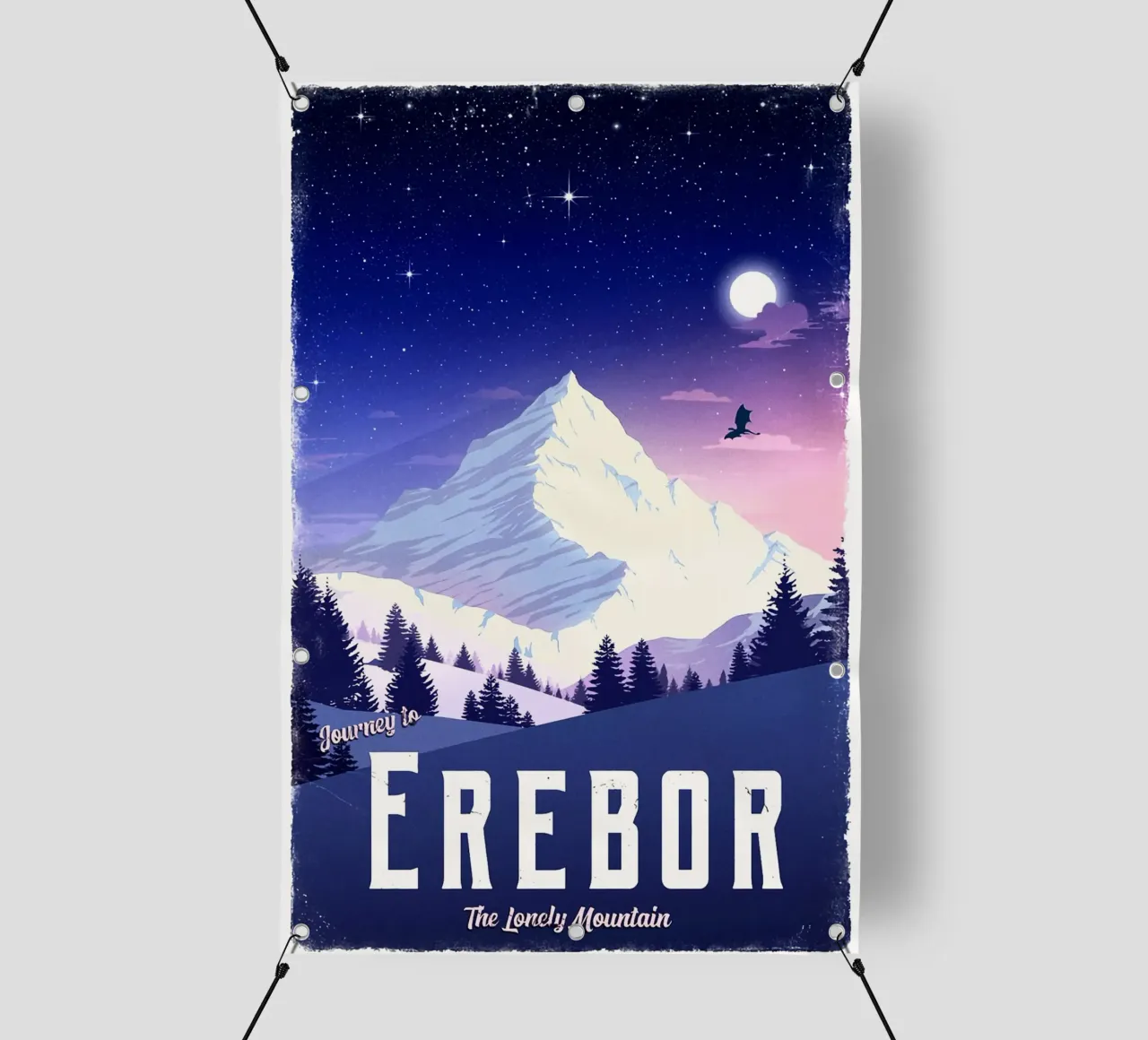 Viaggio a Erebor telo in pvc da Alice Slatera