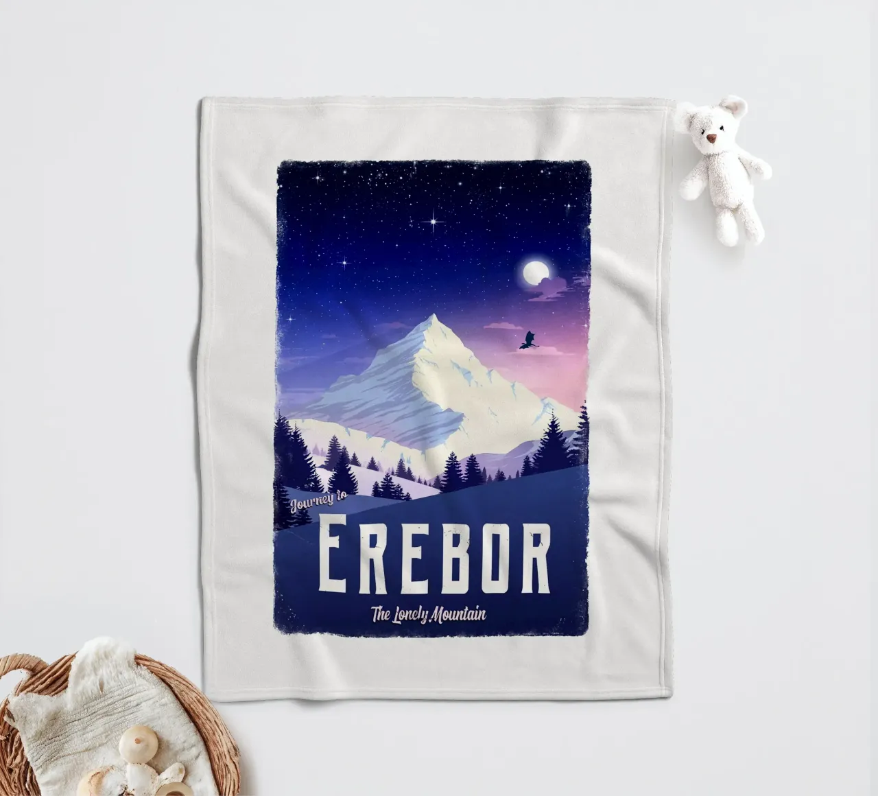 Viaggio a Erebor coperta in pile da Alice Slatera
