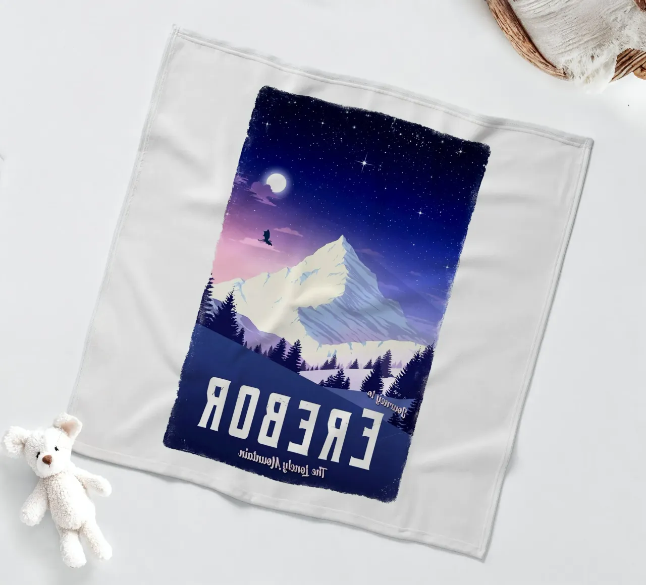 Viaggio a Erebor coperta in pile da Alice Slatera