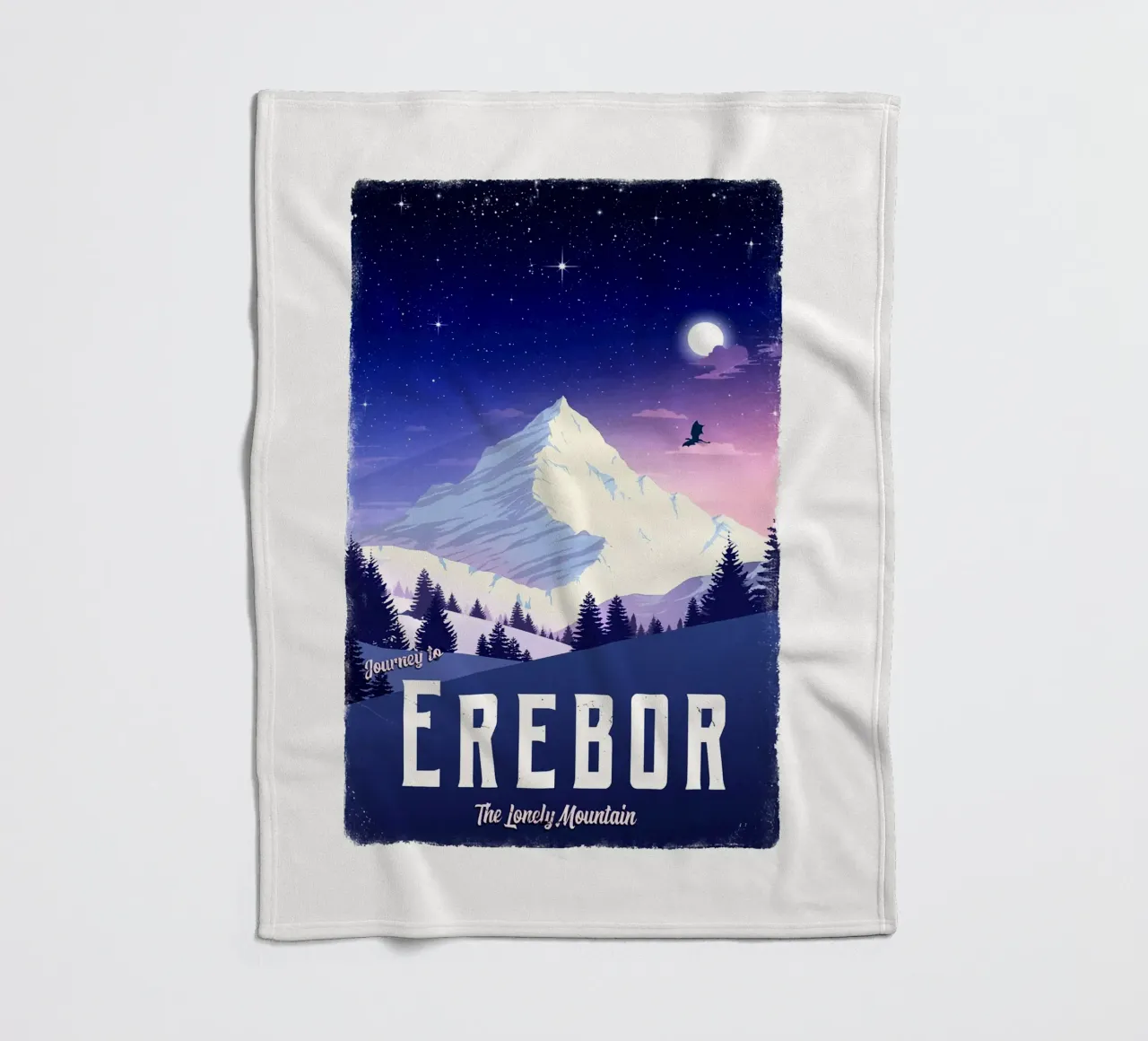 Viaggio a Erebor coperta in pile da Alice Slatera