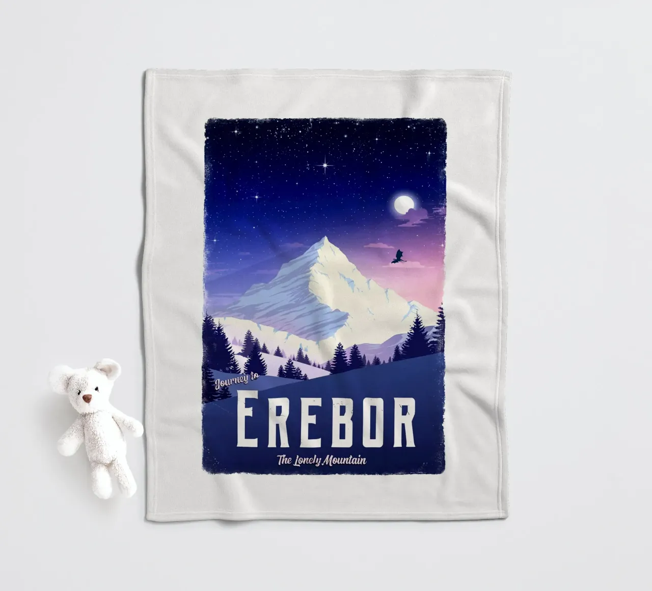 Viaggio a Erebor coperta in pile da Alice Slatera