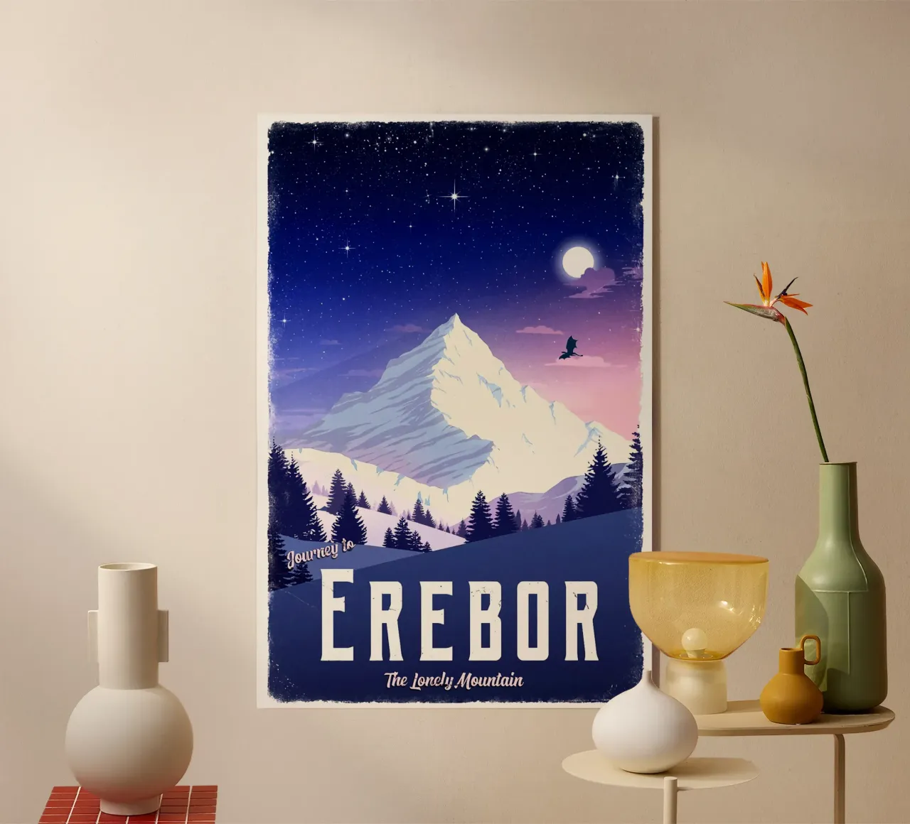 Viaggio a Erebor plexiglass da Alice Slatera