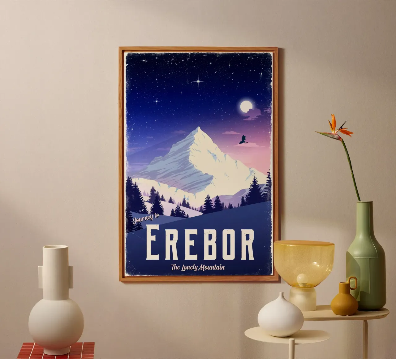 Viaggio a Erebor alluminio dibond da Alice Slatera
