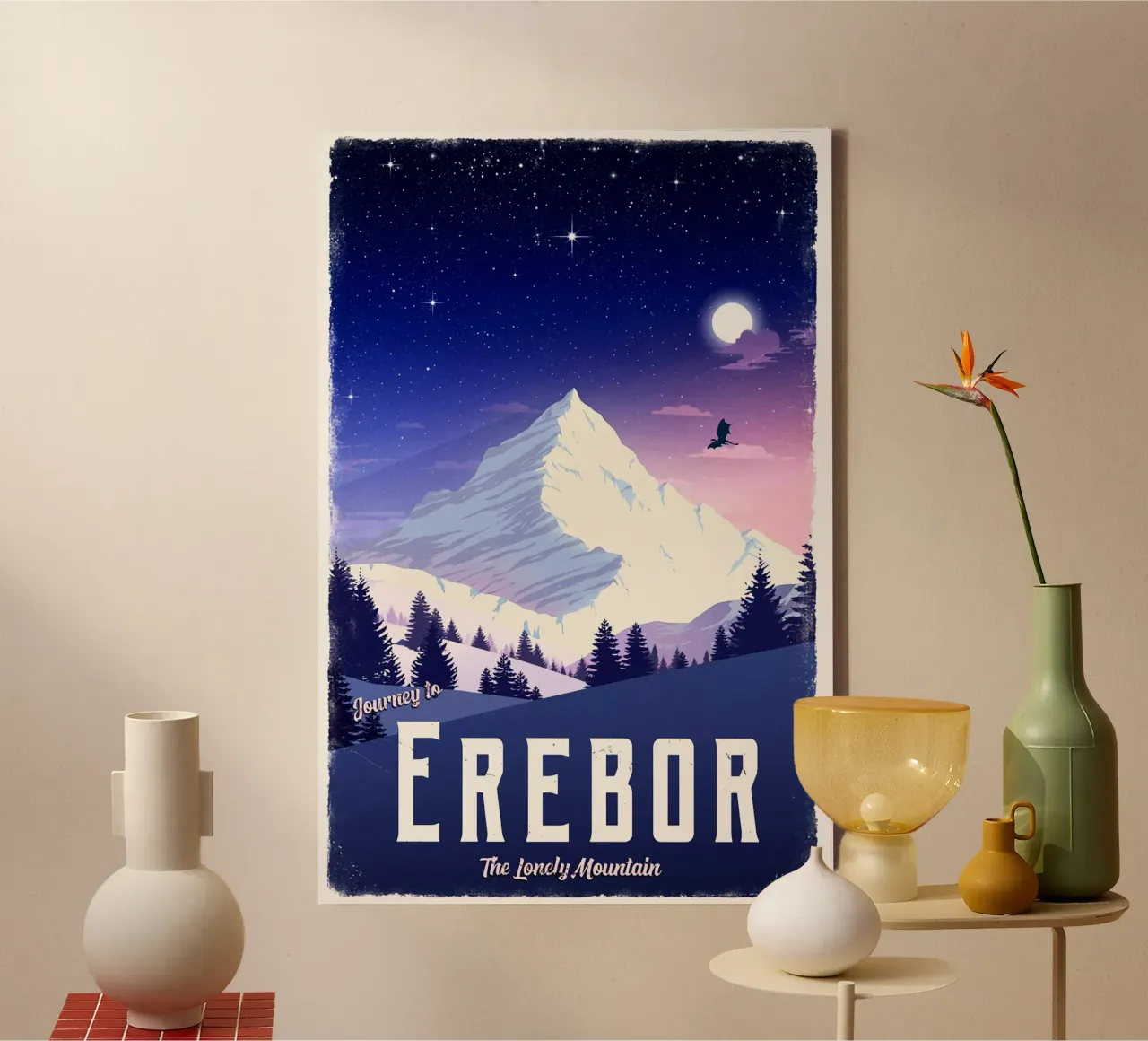 Journey To Erebor canvas by Alice Slatera