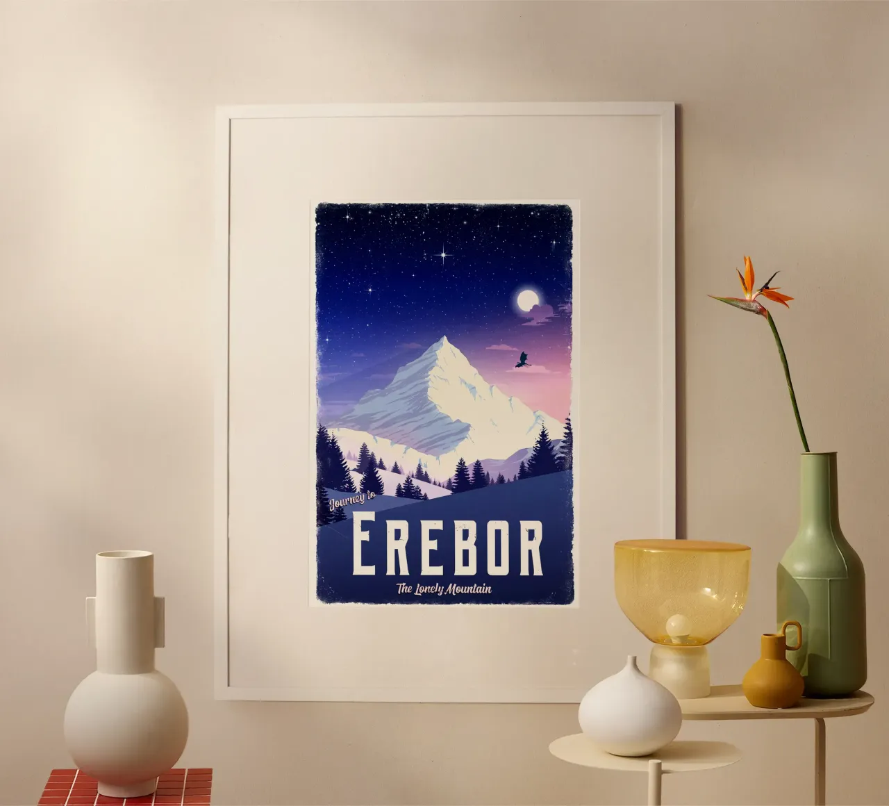 Viaggio a Erebor carta hahnemühle da Alice Slatera