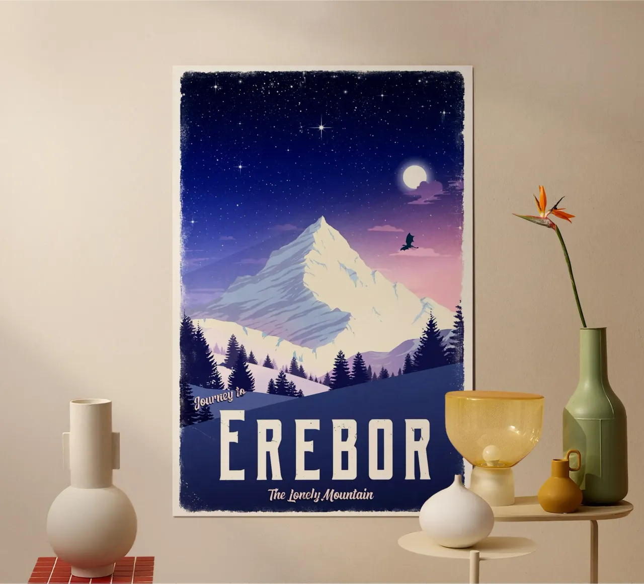 Viaggio a Erebor carta hahnemühle da Alice Slatera