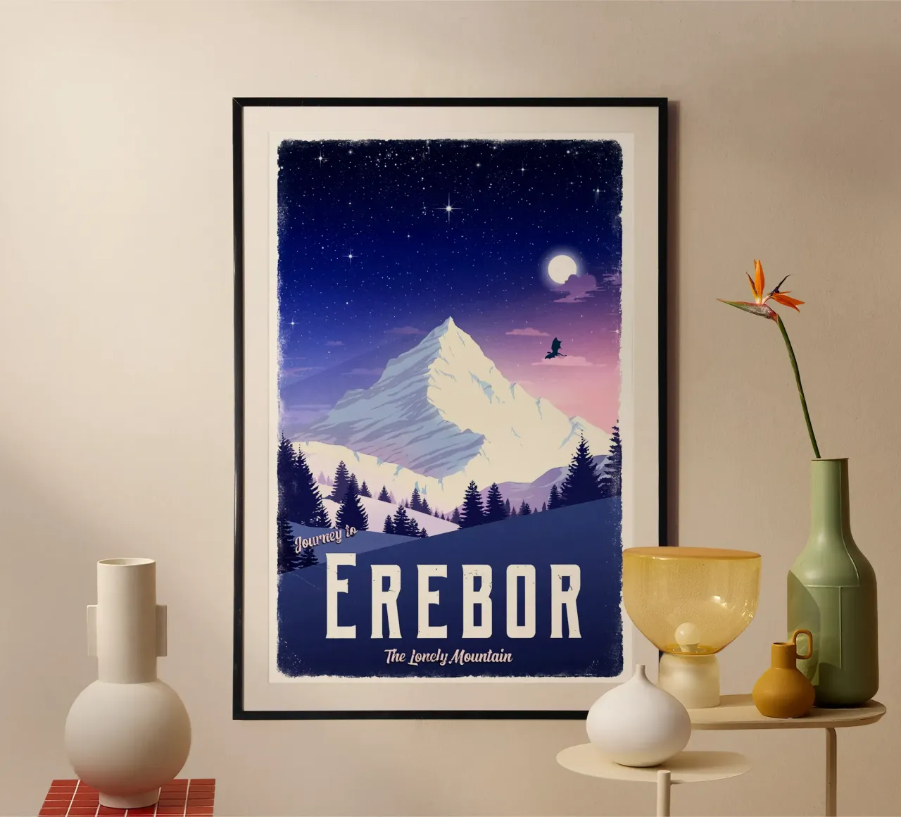 Viaggio a Erebor carta hahnemühle da Alice Slatera