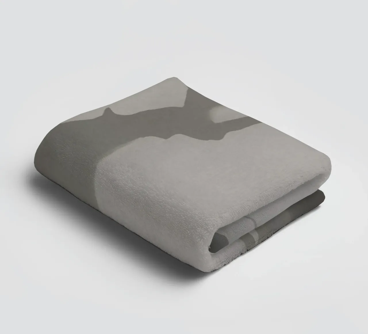 Scultura minimale in scala di grigi asciugamano da bagno da Little Dean