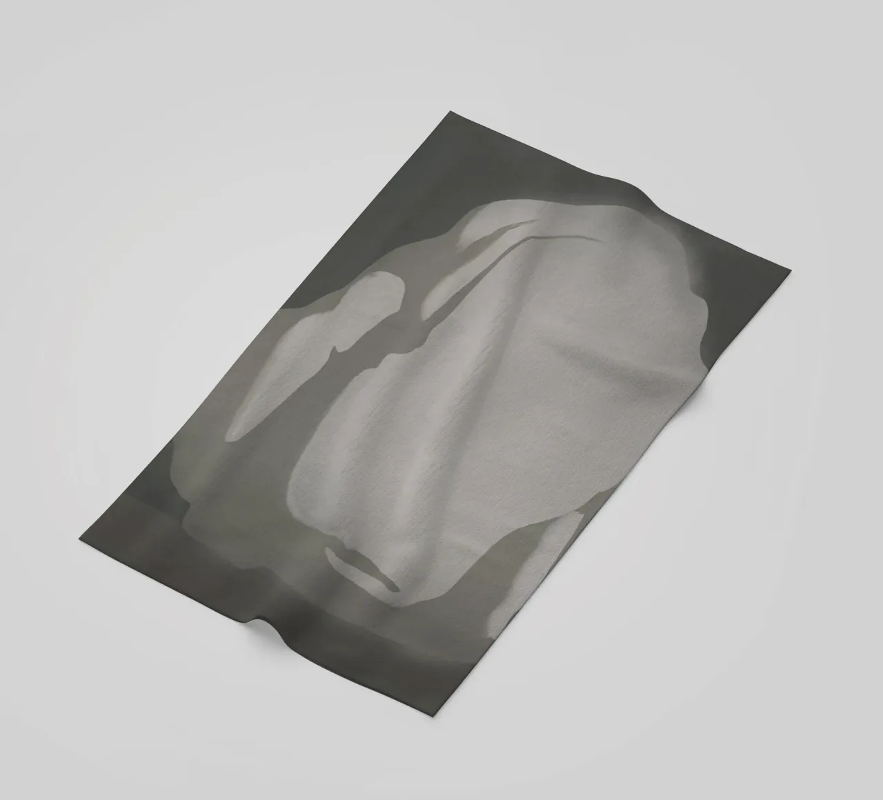 Scultura minimale in scala di grigi telo mare da Little Dean