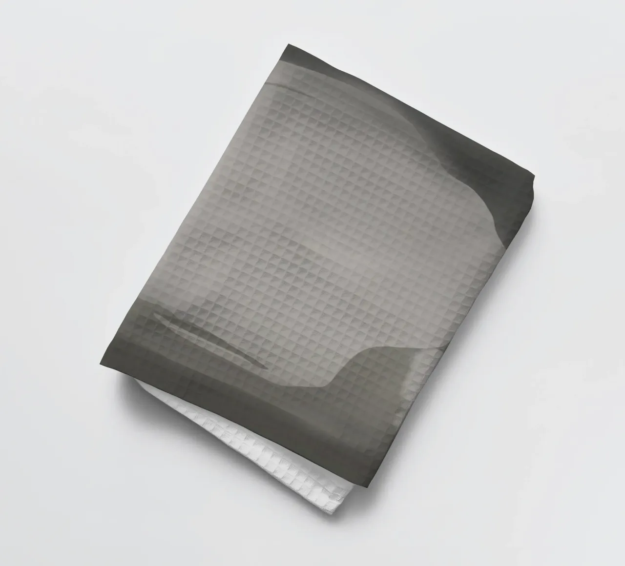 Scultura minimale in scala di grigi canovaccio da cucina da Little Dean