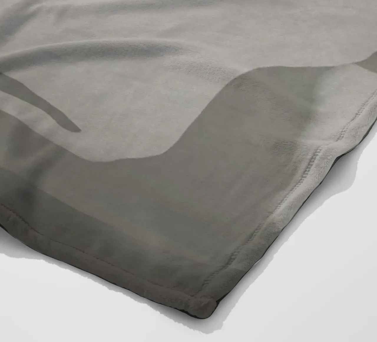 Scultura minimale in scala di grigi coperta in pile da Little Dean