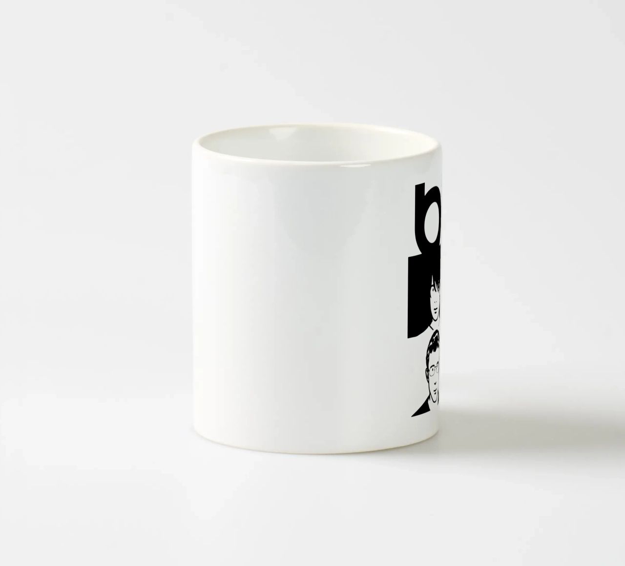 Sfocatura in bianco e nero tazza in ceramica da FKochStudio