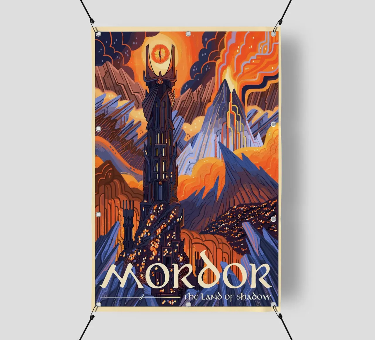 Mordor telo in pvc da Alice Slatera