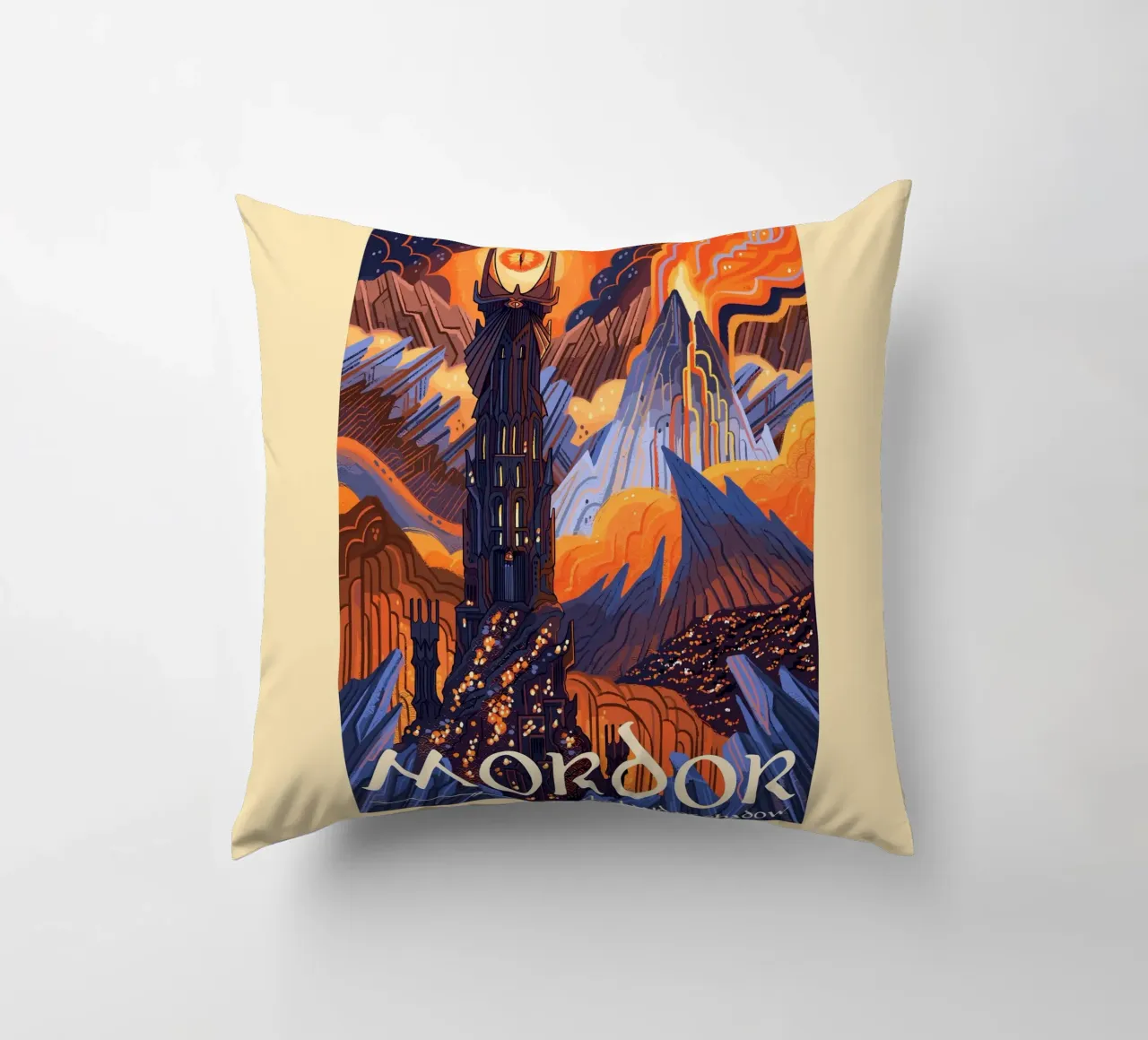 Mordor cuscino da Alice Slatera