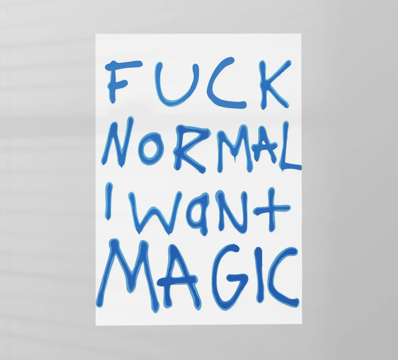 Anti-Normal Mantra lámina retroiluminada de ramosashop