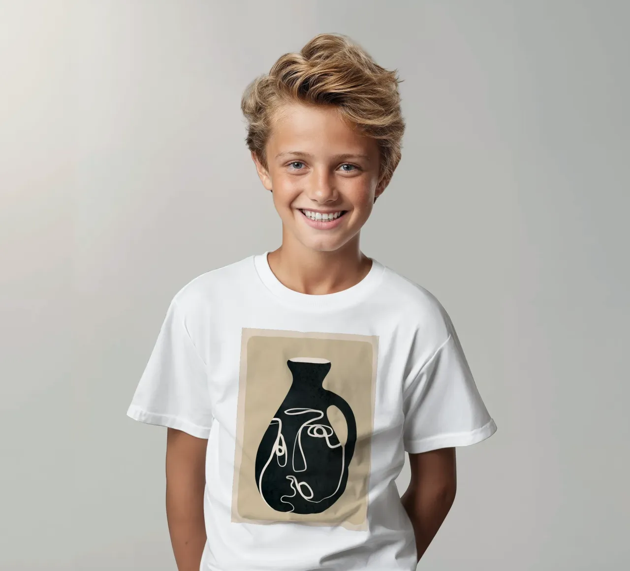 Abstract Art Vase 9 t-shirt enfant de Flow Line