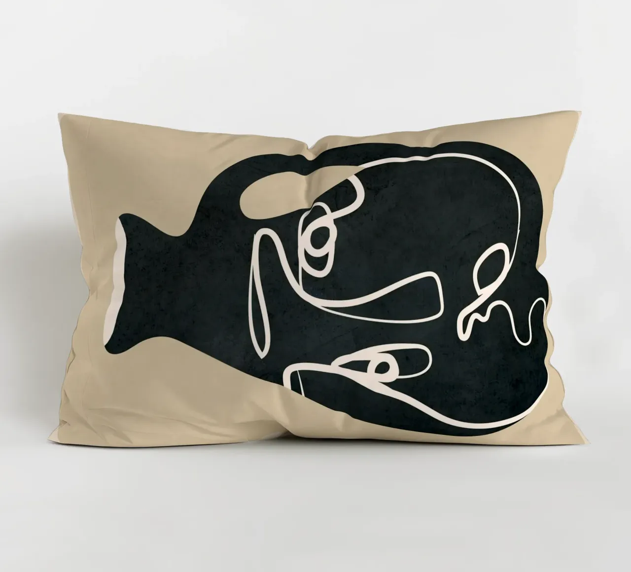 Abstract Art Vase 9 cuscino da Flow Line