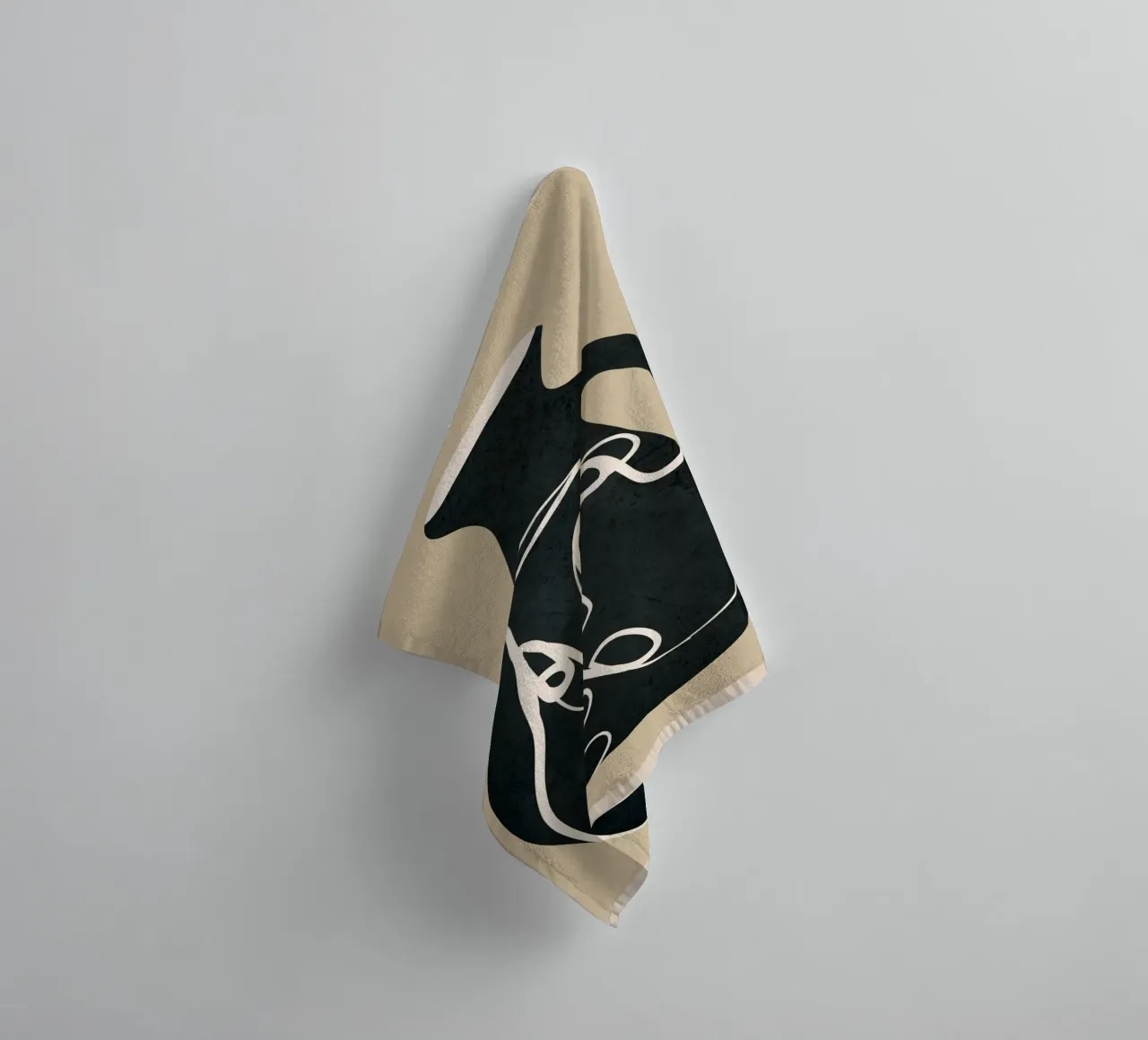 Abstract Art Vase 9 asciugamano da bagno da Flow Line