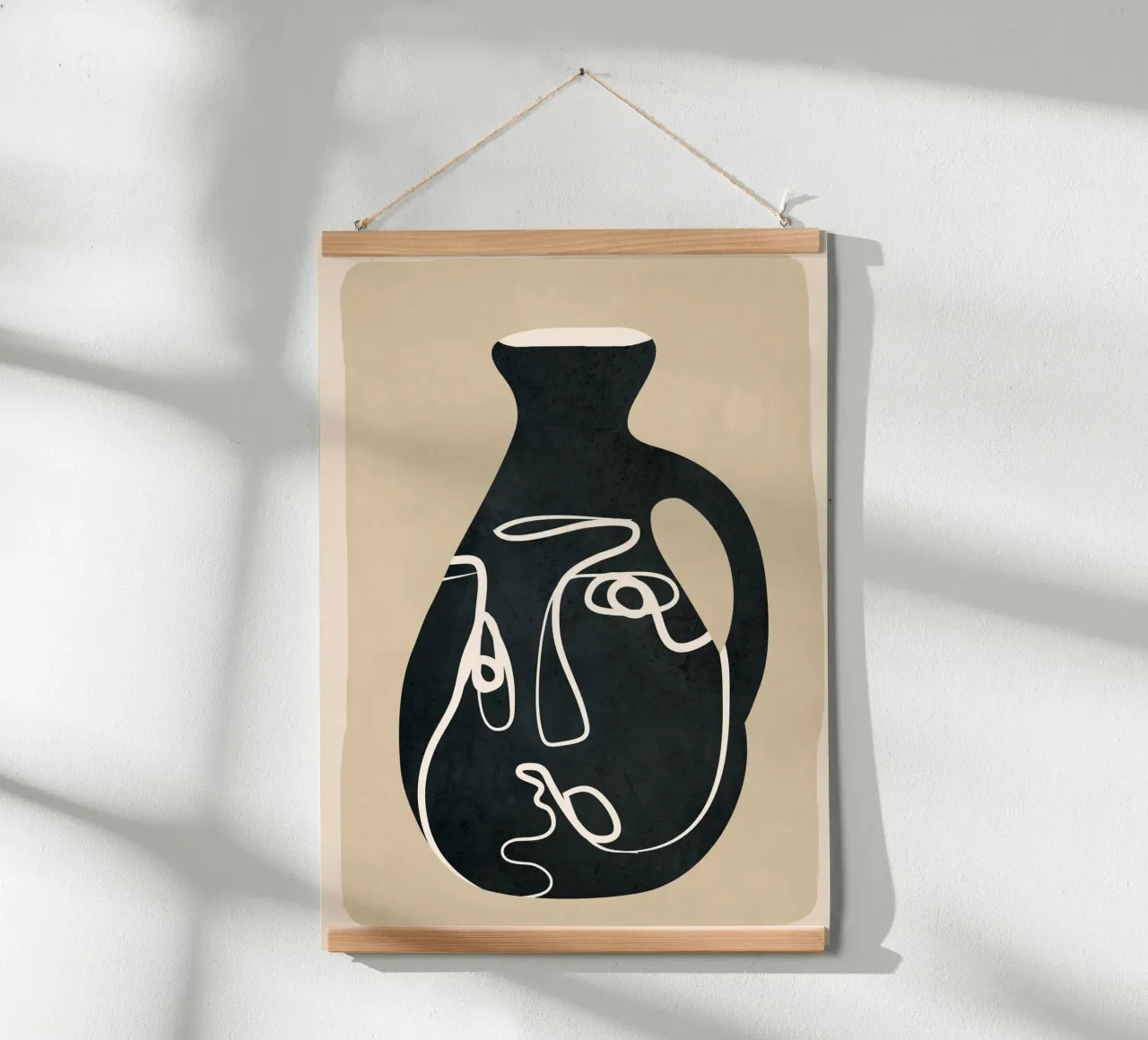 Abstract Art Vase 9 carta hahnemühle da Flow Line