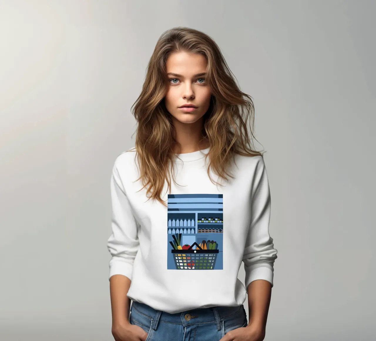 Shopping di frutta felpa da LOOK DIFFERENT