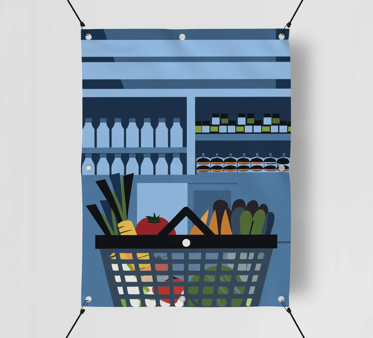 Shopping di frutta telo in pvc da LOOK DIFFERENT