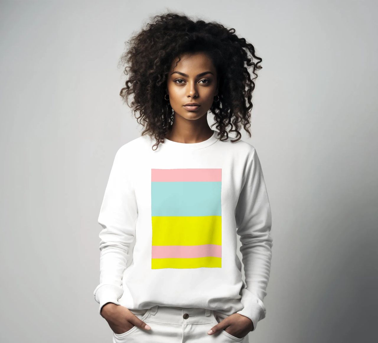 IBIZA. Colorblock 2 (2Varianten verfügbar) felpa da FRICKE DESIGN