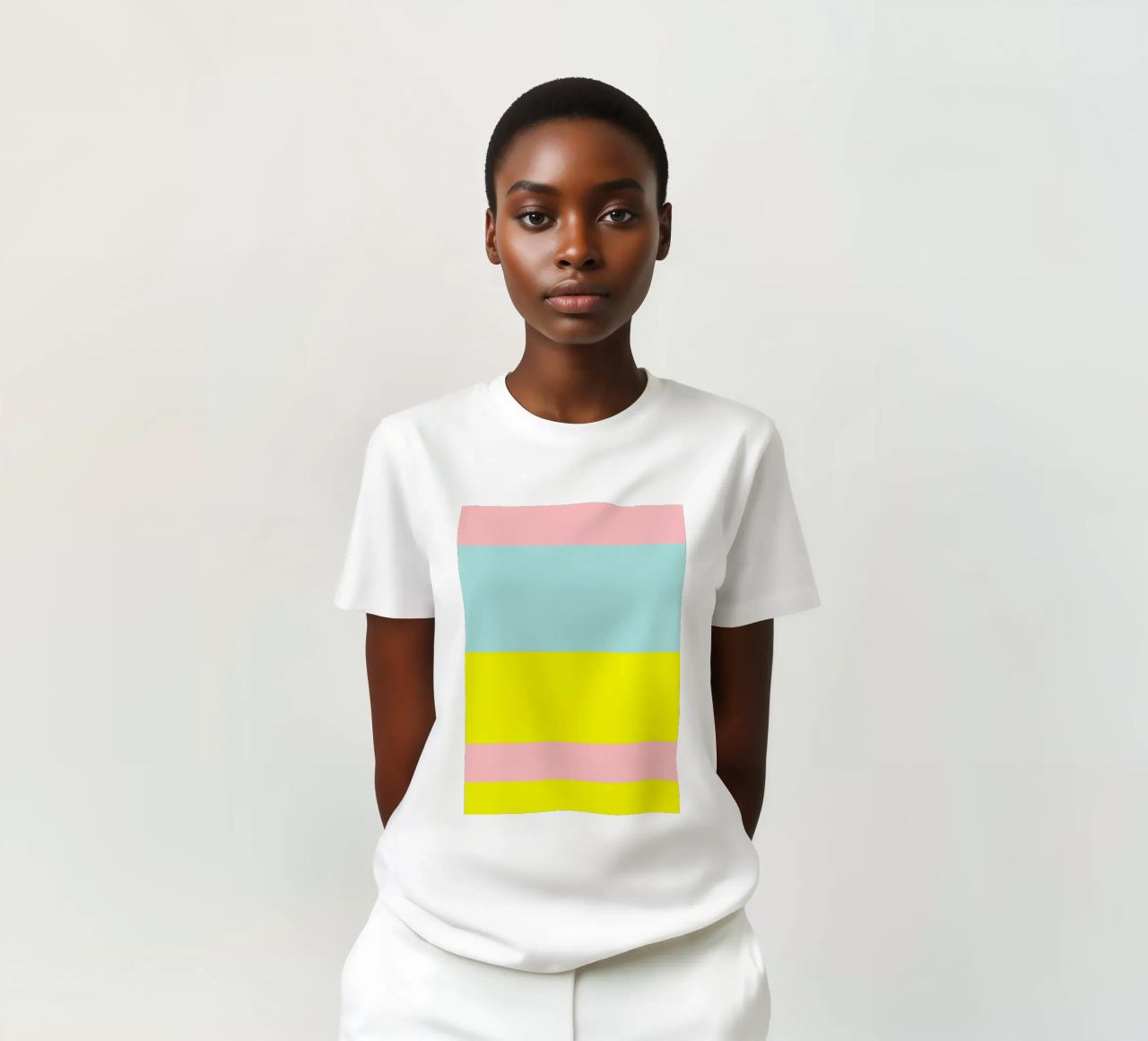 IBIZA. Colorblock 2 (2Varianten verfügbar) t-shirt da FRICKE DESIGN