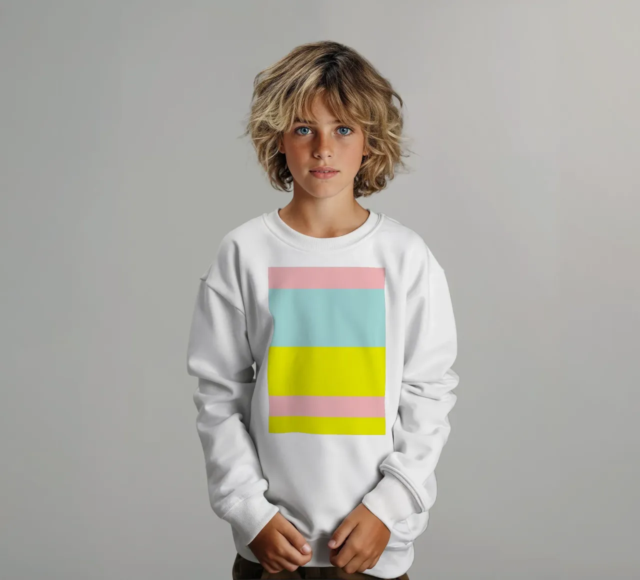 IBIZA. Colorblock 2 (2Varianten verfügbar) felpa bambino da FRICKE DESIGN
