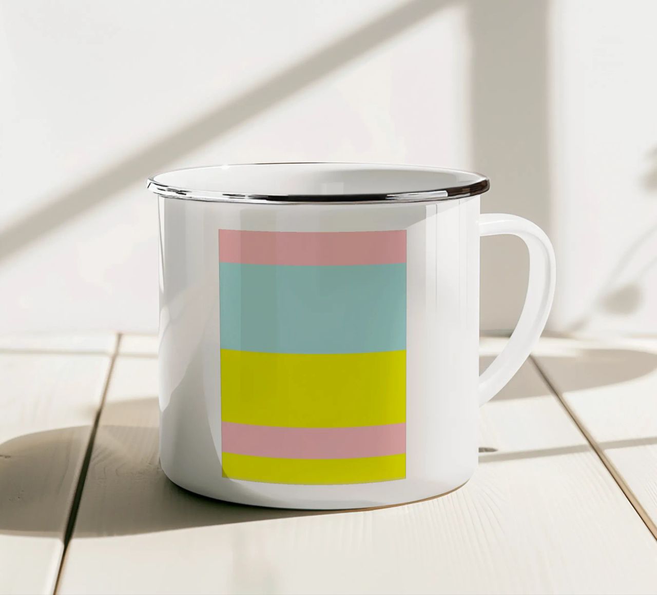 IBIZA. Colorblock 2 (2Varianten verfügbar) tazza in smalto da FRICKE DESIGN