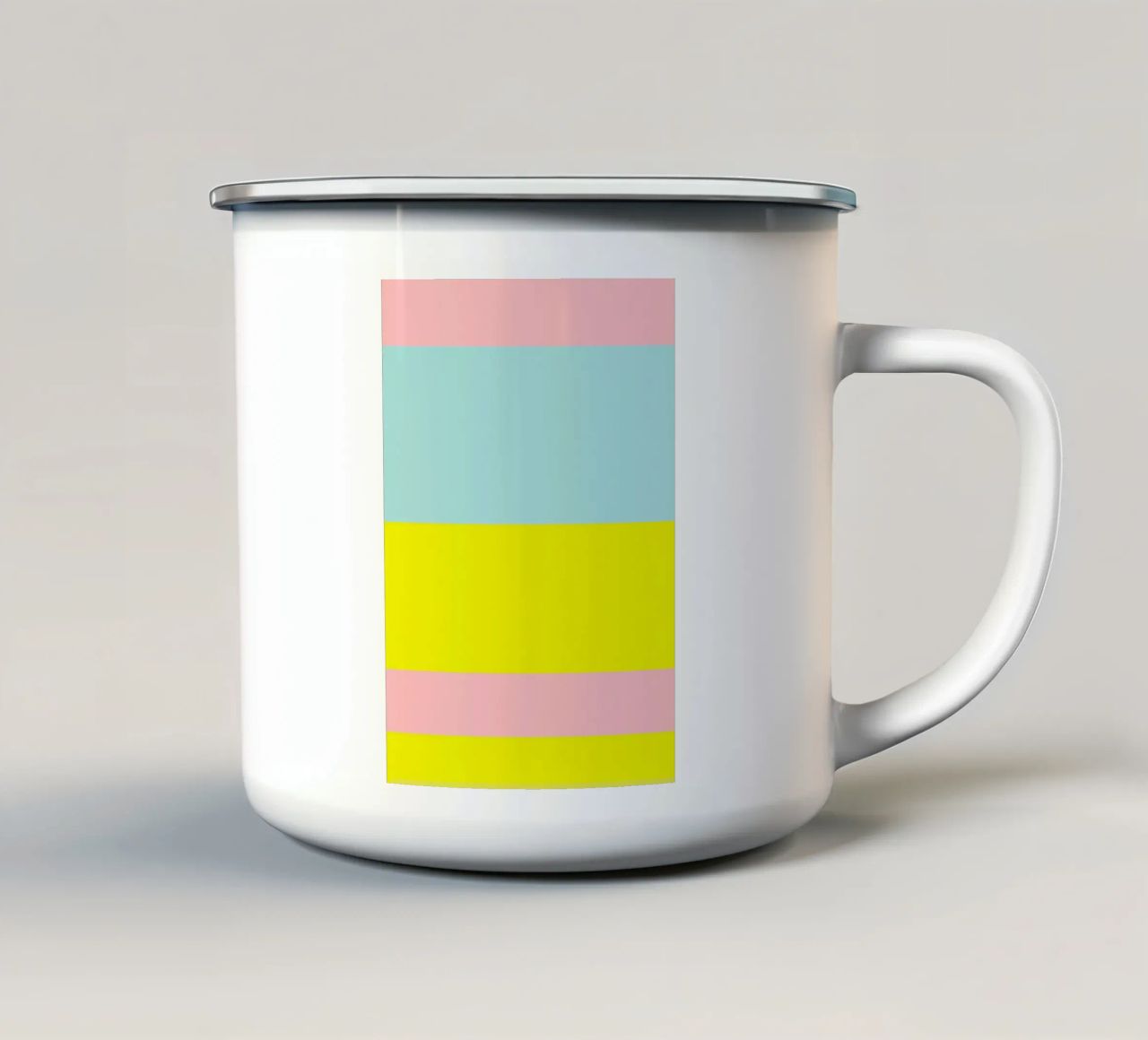 IBIZA. Colorblock 2 (2Varianten verfügbar) tazza in smalto da FRICKE DESIGN