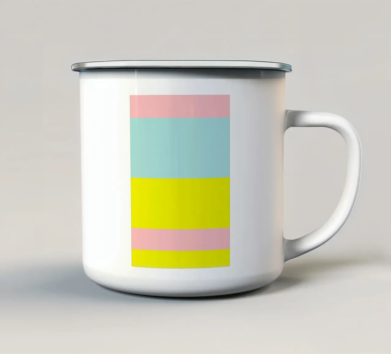 IBIZA. Colorblock 2 (2Varianten verfügbar) emaille mok van FRICKE DESIGN