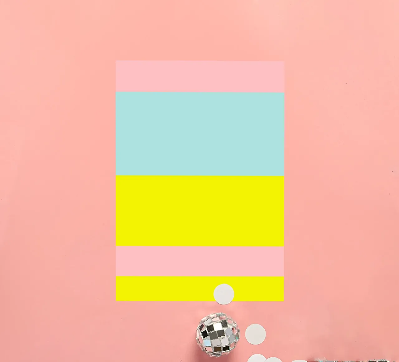 IBIZA. Colorblock 2 (2Varianten verfügbar) adesivo da FRICKE DESIGN