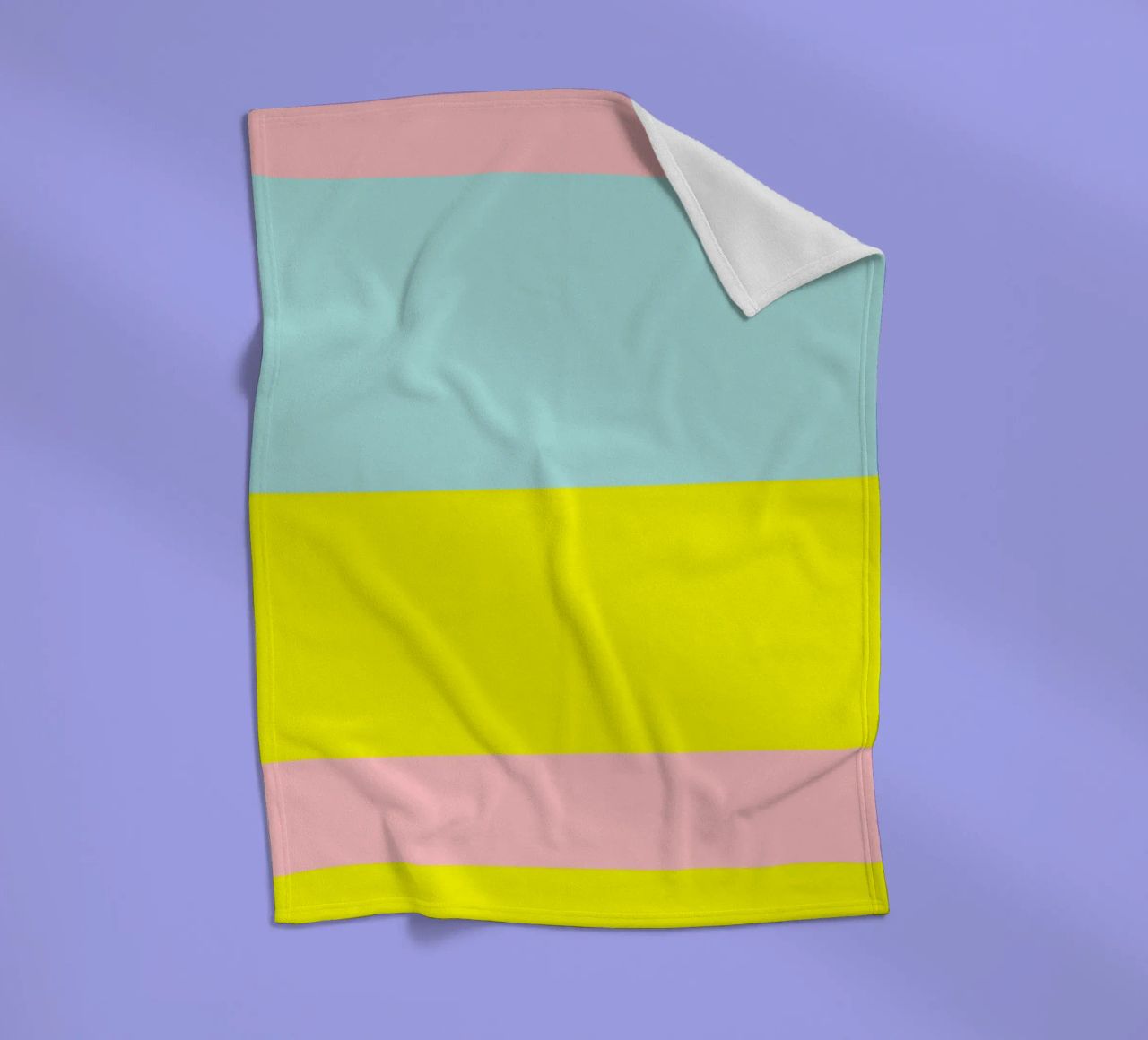 IBIZA. Colorblock 2 (2Varianten verfügbar) coperta in pile da FRICKE DESIGN