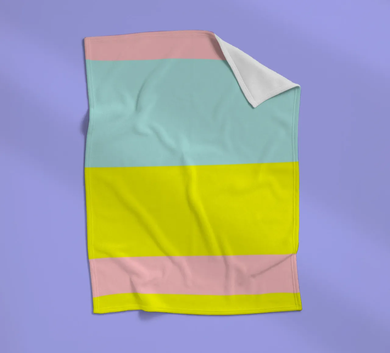 IBIZA. Colorblock 2 (2Varianten verfügbar) coperta in pile da FRICKE DESIGN