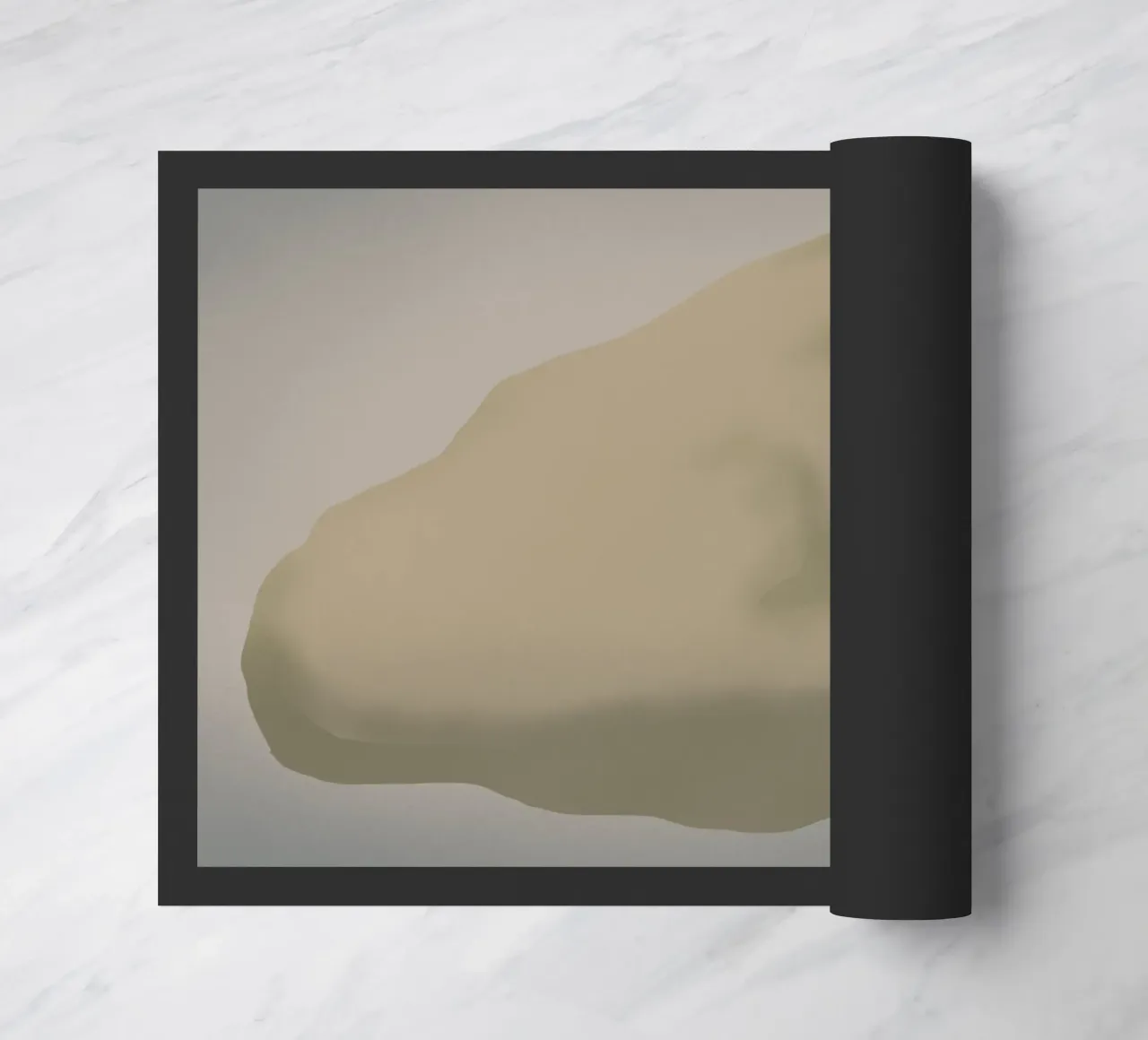 Scultura minimale in scala di grigi -Nuvola zerbino da Little Dean