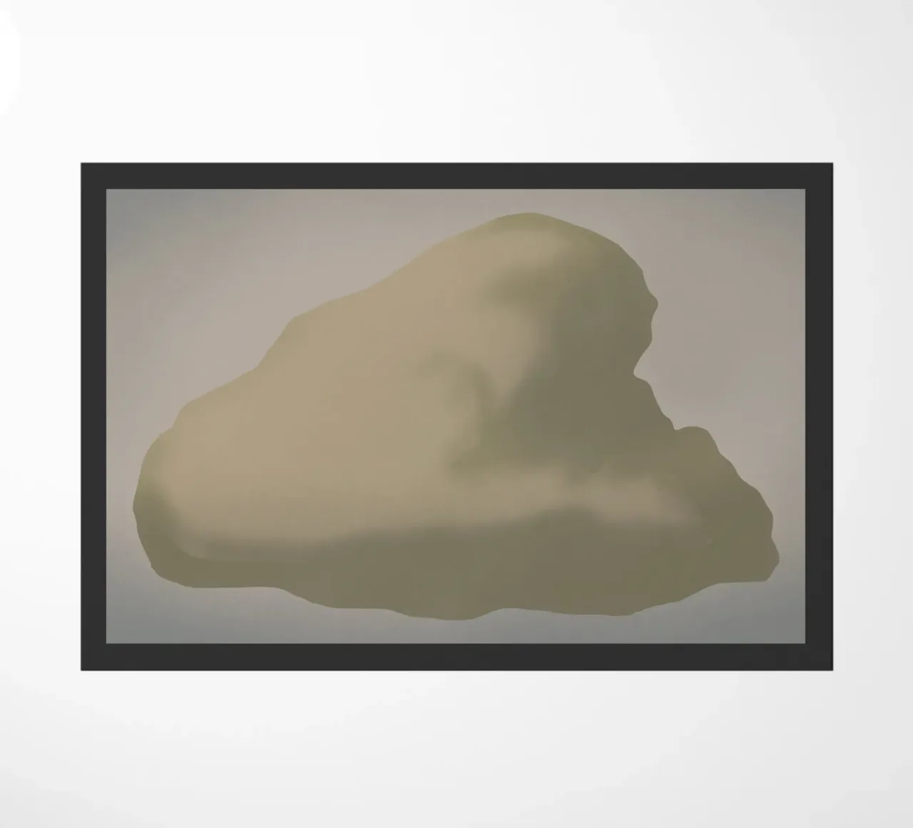 Scultura minimale in scala di grigi -Nuvola zerbino da Little Dean