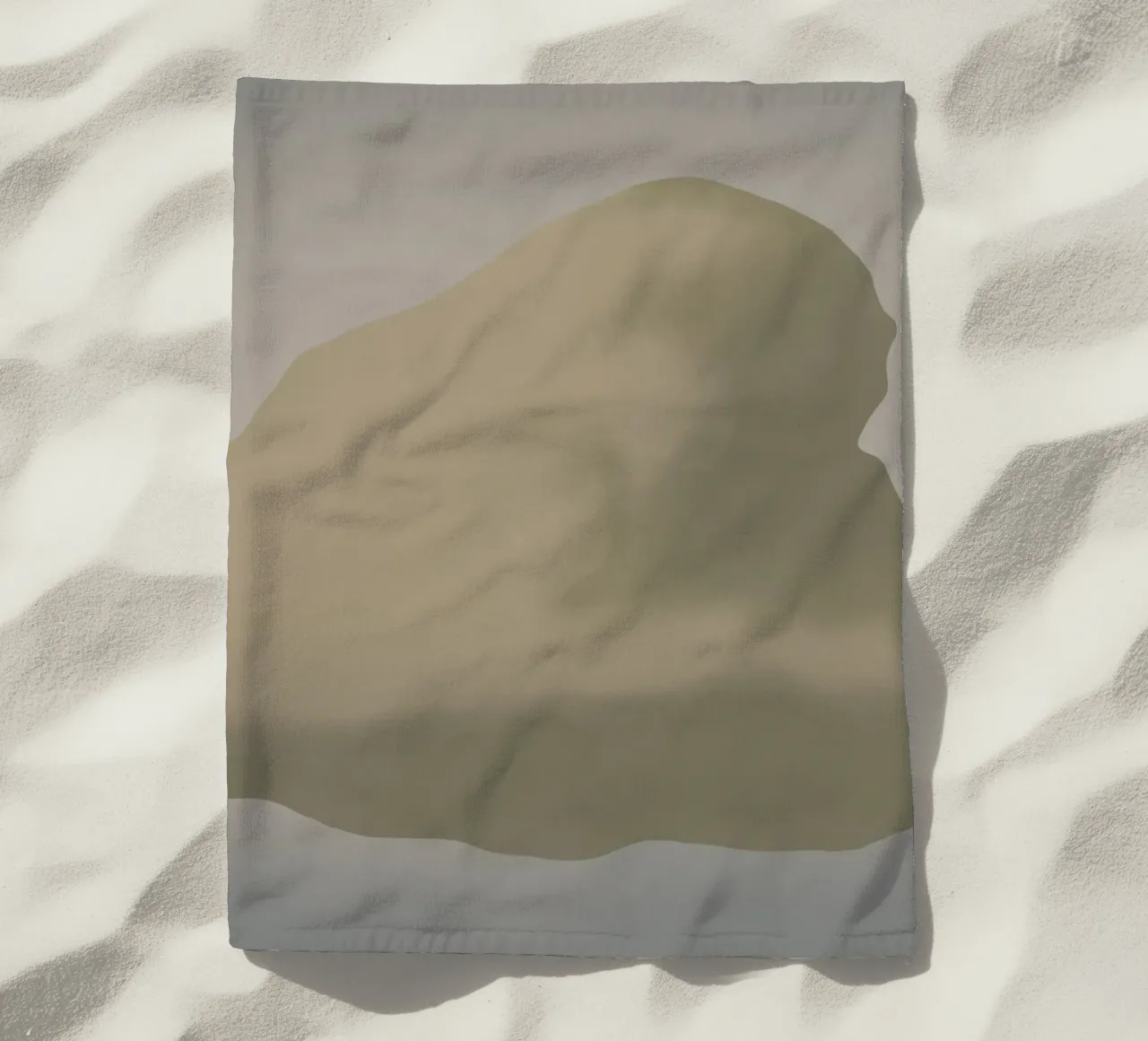 Scultura minimale in scala di grigi -Nuvola telo mare da Little Dean