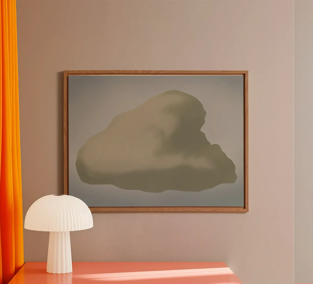 Scultura minimale in scala di grigi -Nuvola alluminio dibond da Little Dean