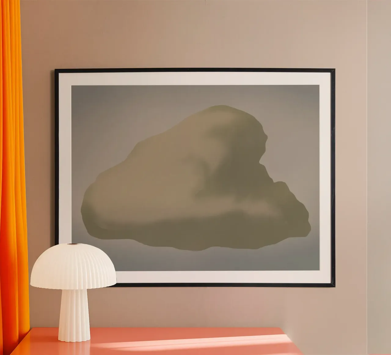 Scultura minimale in scala di grigi -Nuvola carta hahnemühle da Little Dean