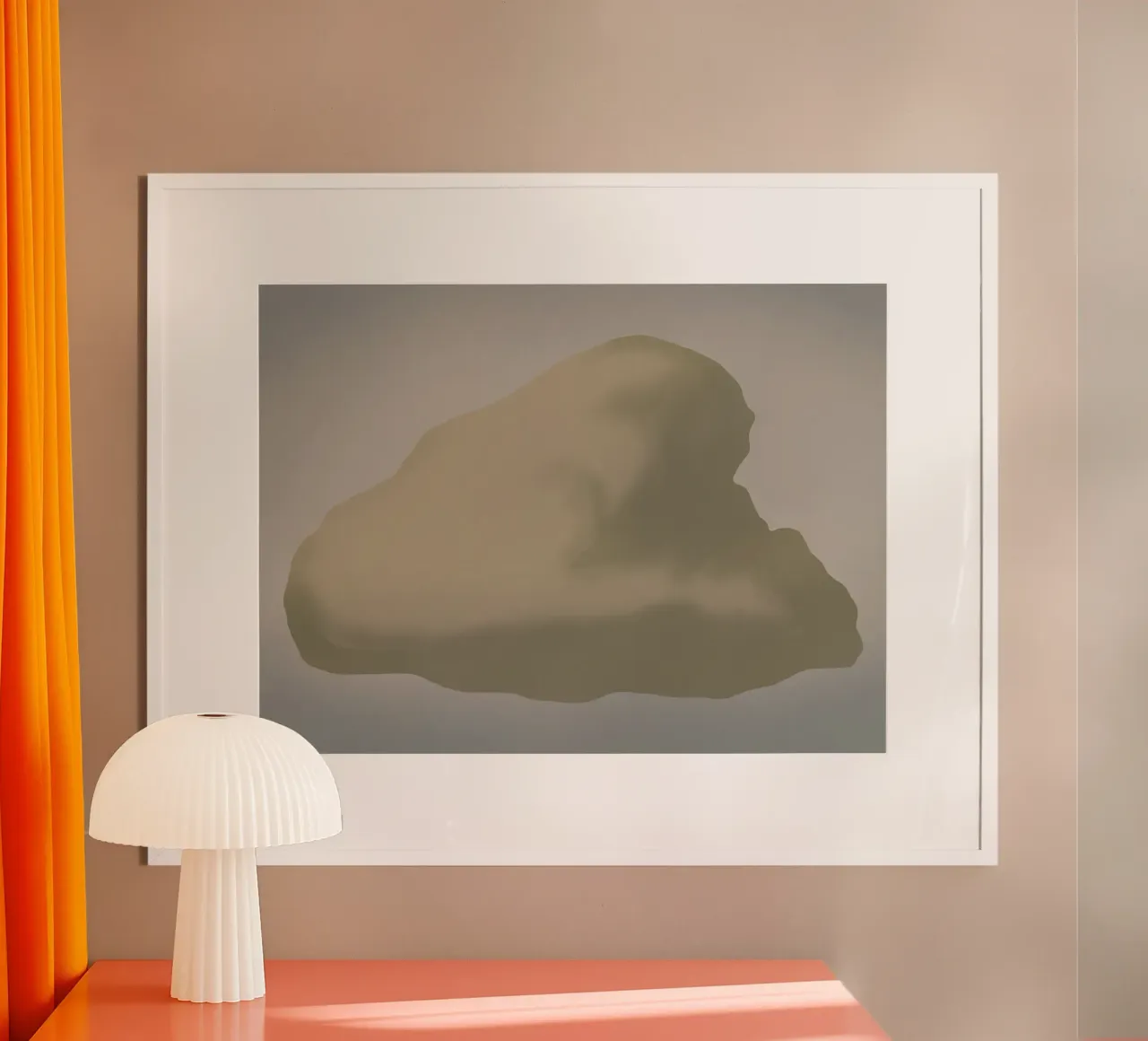 Scultura minimale in scala di grigi -Nuvola carta hahnemühle da Little Dean