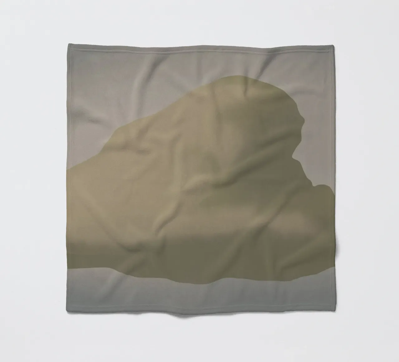 Scultura minimale in scala di grigi -Nuvola coperta in pile da Little Dean