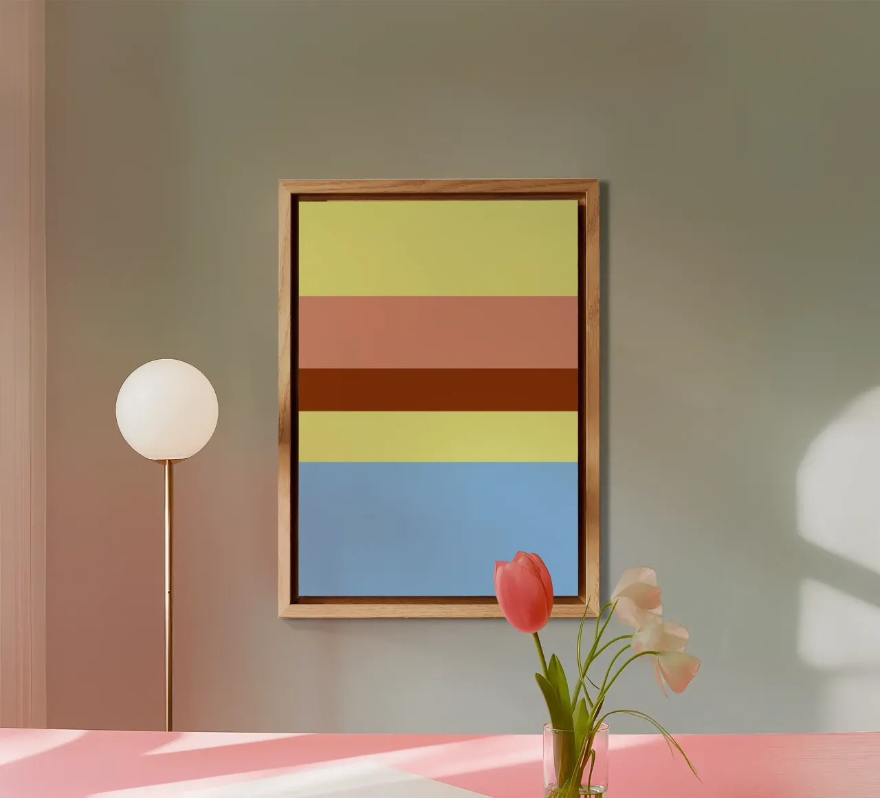 LISSABON. Colorblock. 4 alluminio dibond da FRICKE DESIGN