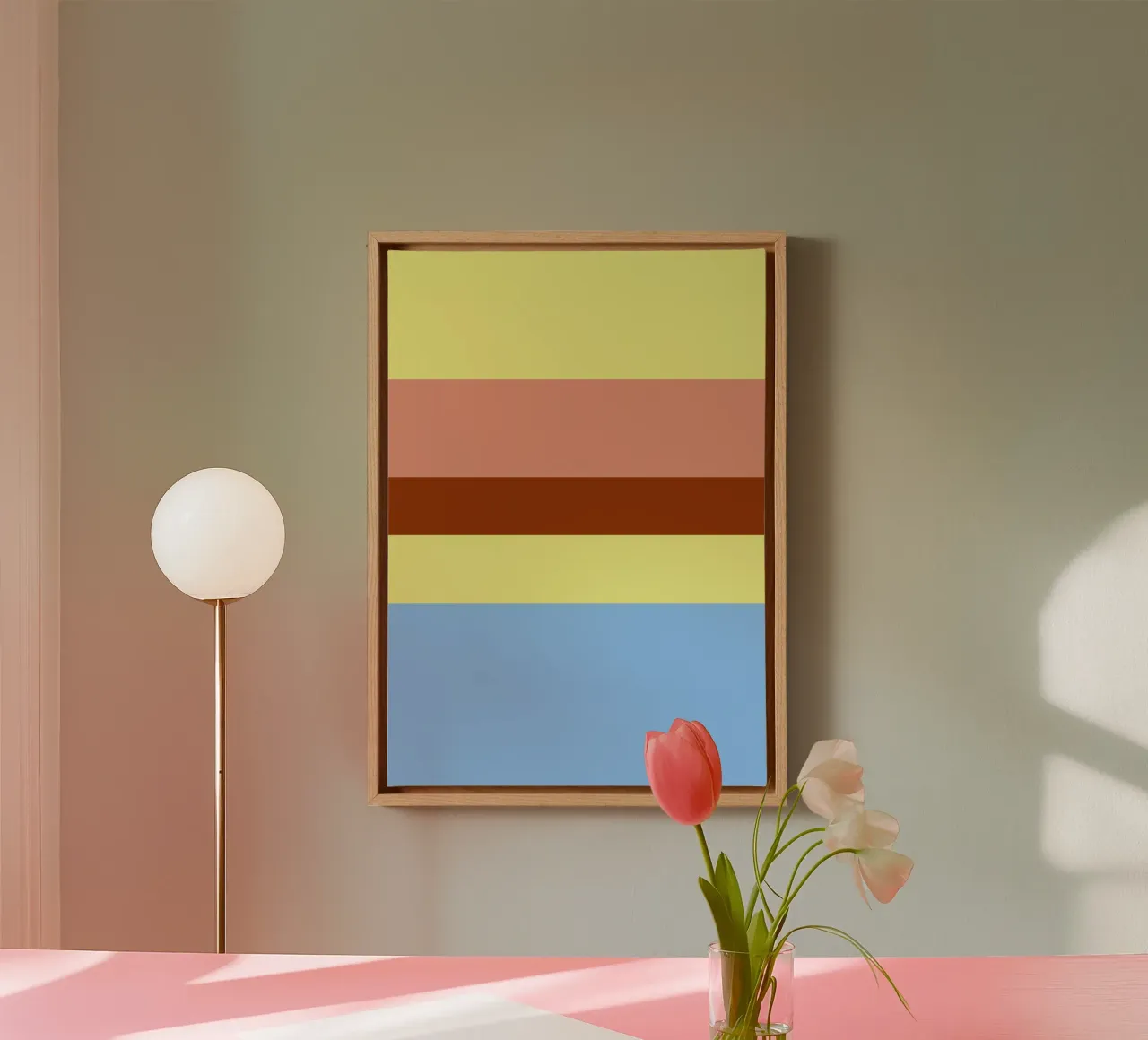 LISSABON. Colorblock. 4 tela con Cornice a cassetta da FRICKE DESIGN