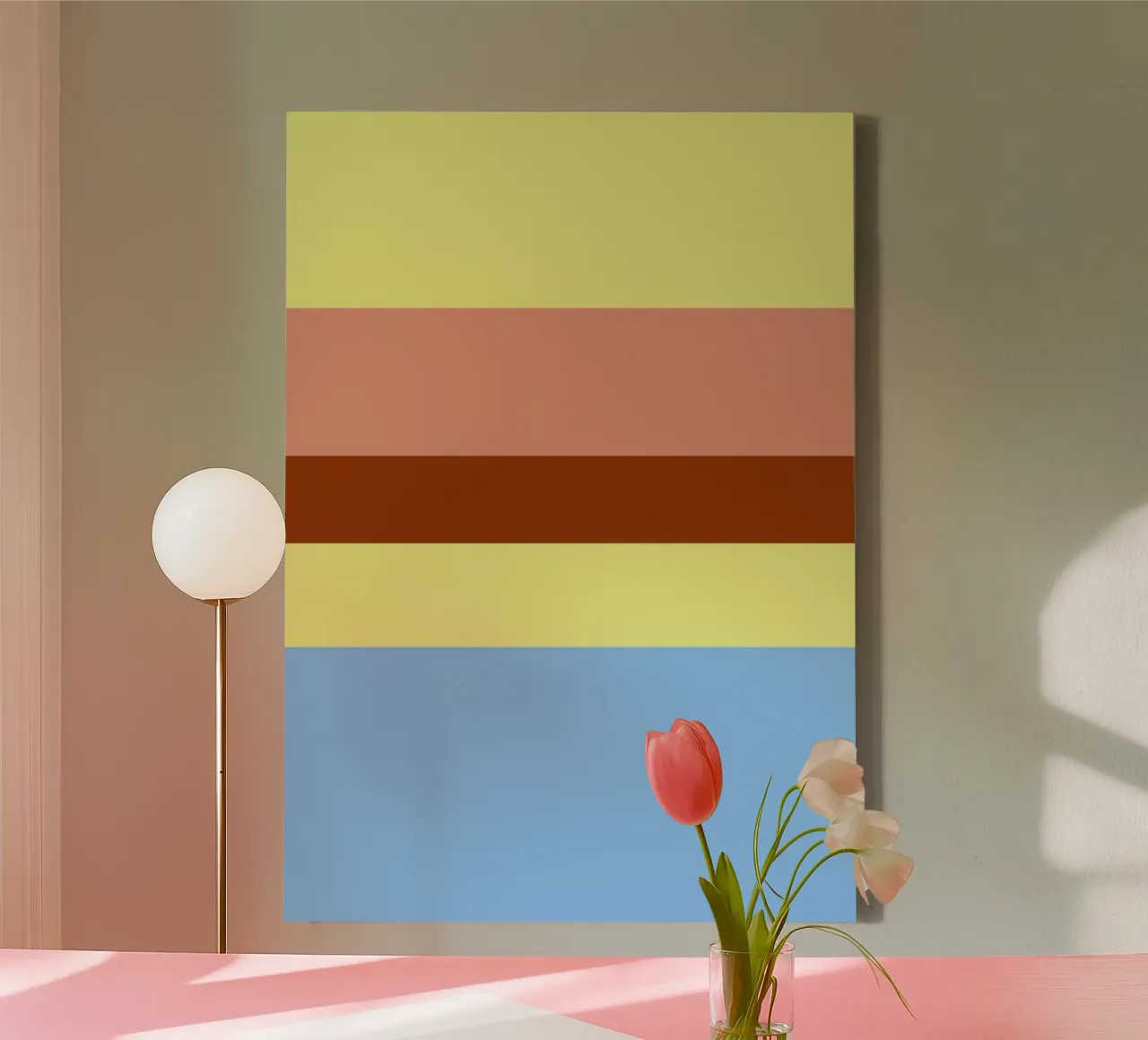 LISSABON. Colorblock. 4 tela con Cornice a cassetta da FRICKE DESIGN